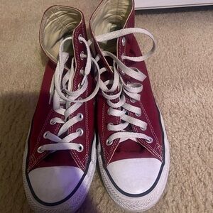 Converse high top maroon